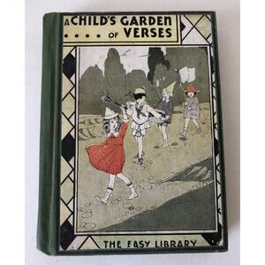 Vintage 1933 A Child’s Garden of Verses Illustrated Poetry Book Stevenson Seeley
